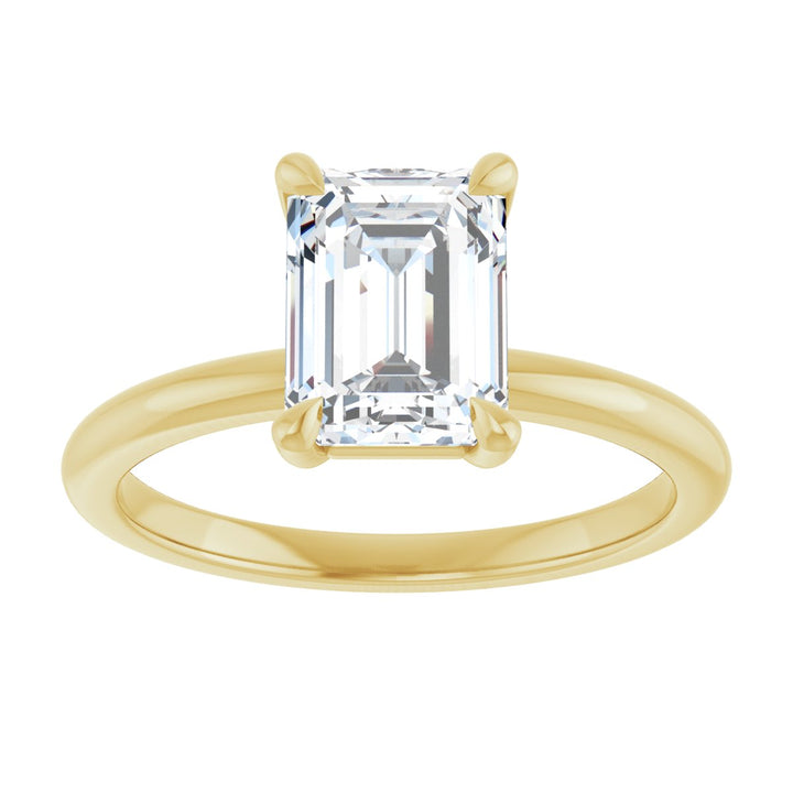 14K Gold 3/4-2 1/2 Carat Luxury Lab-Grown Diamond Claw-Prong Engagement Ring