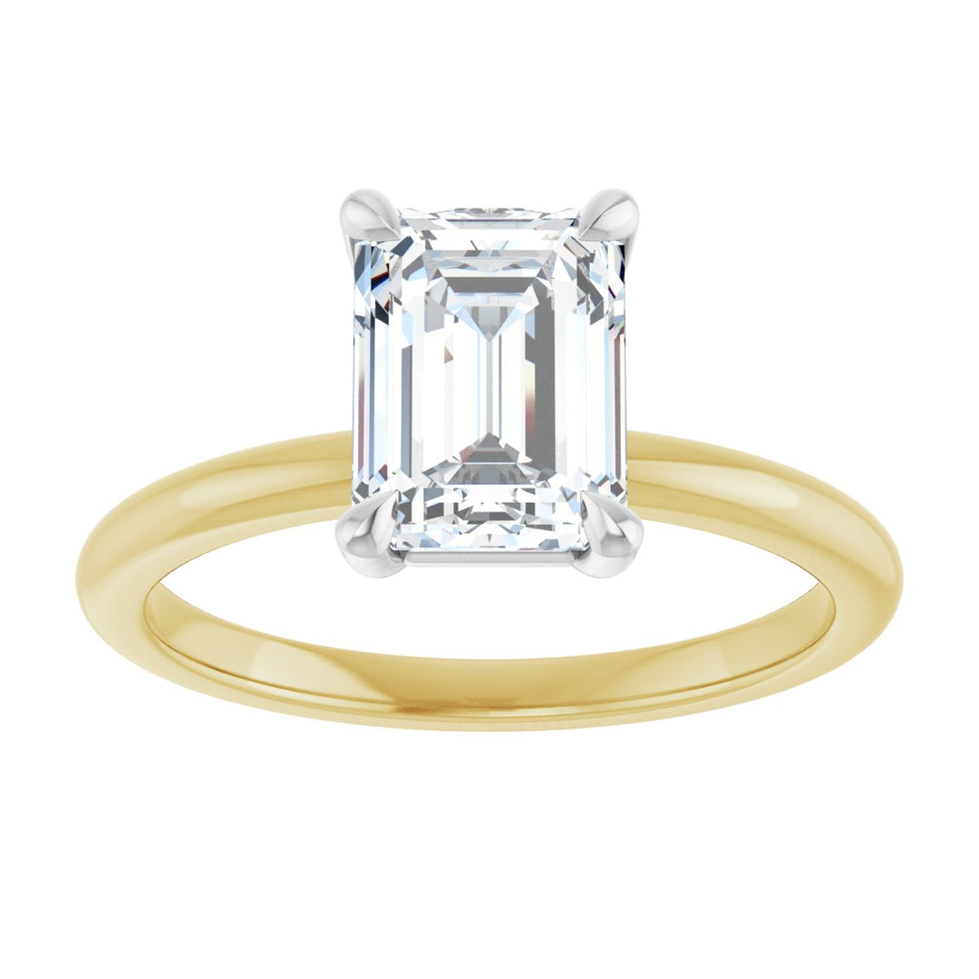 14K Gold 3/4-2 1/2 Carat Luxury Lab-Grown Diamond Claw-Prong Engagement Ring