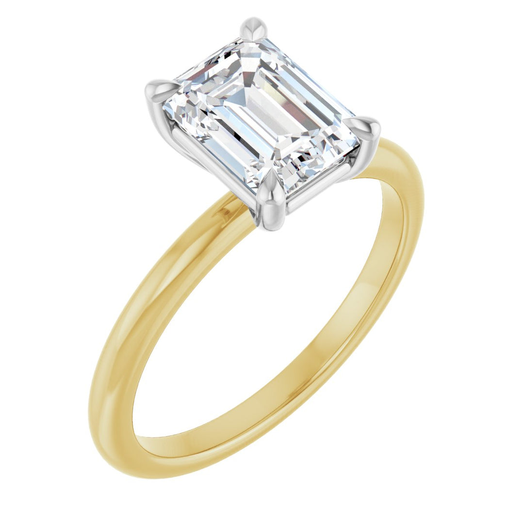 14K Gold 3/4-2 1/2 Carat Luxury Lab-Grown Diamond Claw-Prong Engagement Ring