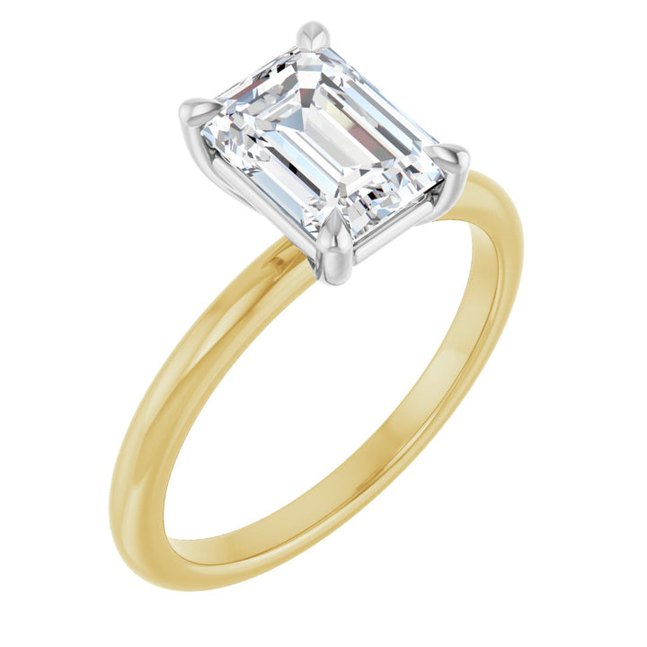 14K Gold 3/4-2 1/2 Carat Luxury Lab-Grown Diamond Claw-Prong Engagement Ring
