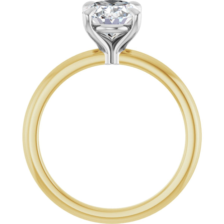 14K Gold 3/4-2 1/2 Carat Luxury Lab-Grown Diamond Claw-Prong Engagement Ring