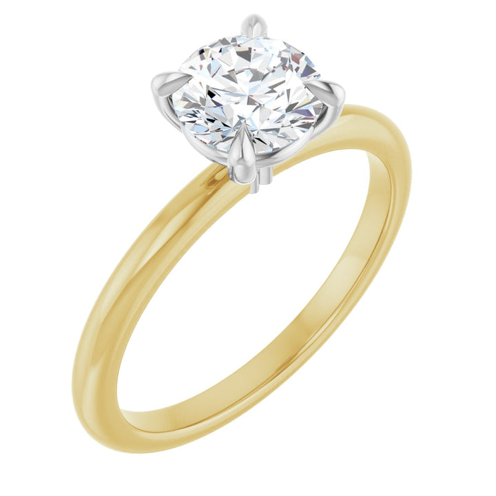 14K Gold 3/4-2 1/2 Carat Luxury Lab-Grown Diamond Claw-Prong Engagement Ring