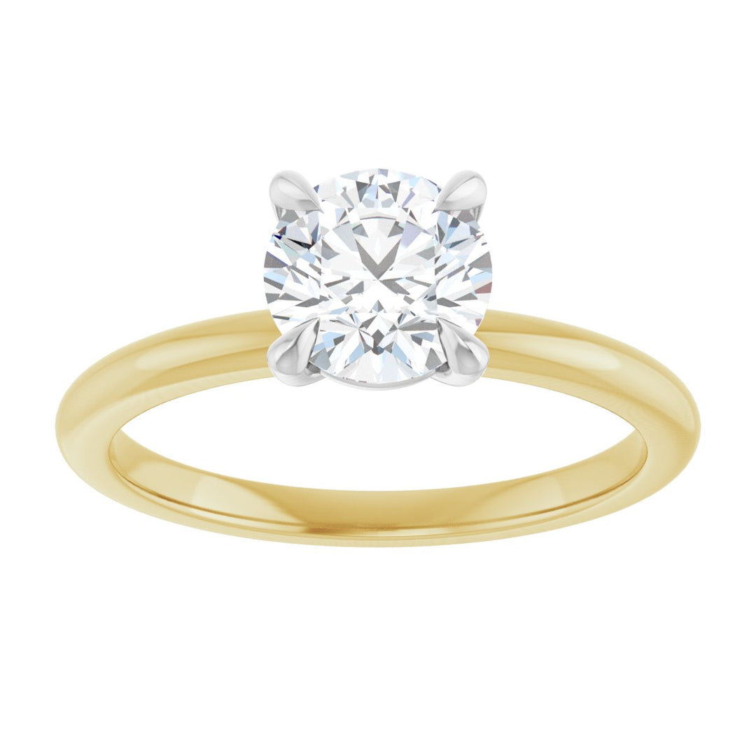 14K Gold 3/4-2 1/2 Carat Luxury Lab-Grown Diamond Claw-Prong Engagement Ring