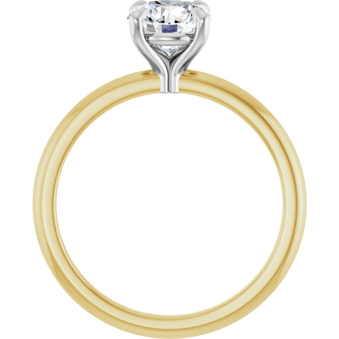 14K Gold 3/4-2 1/2 Carat Luxury Lab-Grown Diamond Claw-Prong Engagement Ring