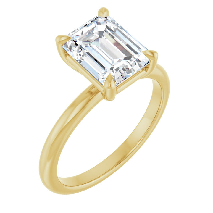 14K Gold 3/4-2 1/2 Carat Luxury Lab-Grown Diamond Claw-Prong Engagement Ring