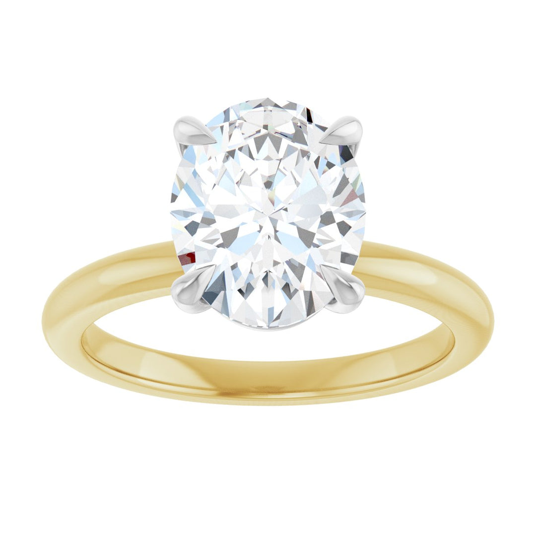 14K Gold 3/4-2 1/2 Carat Luxury Lab-Grown Diamond Claw-Prong Engagement Ring