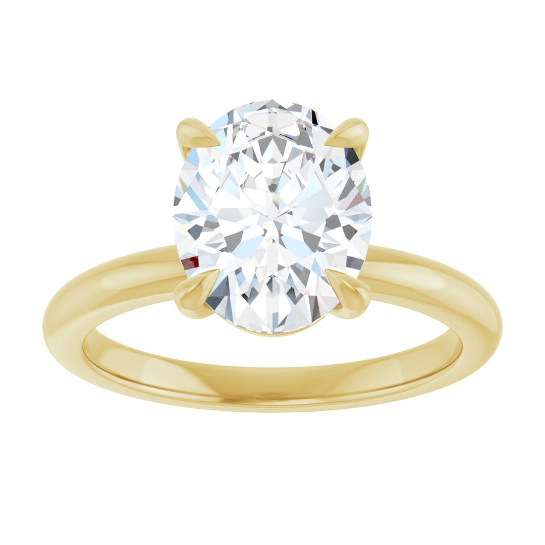 14K Gold 3/4-2 1/2 Carat Luxury Lab-Grown Diamond Claw-Prong Engagement Ring