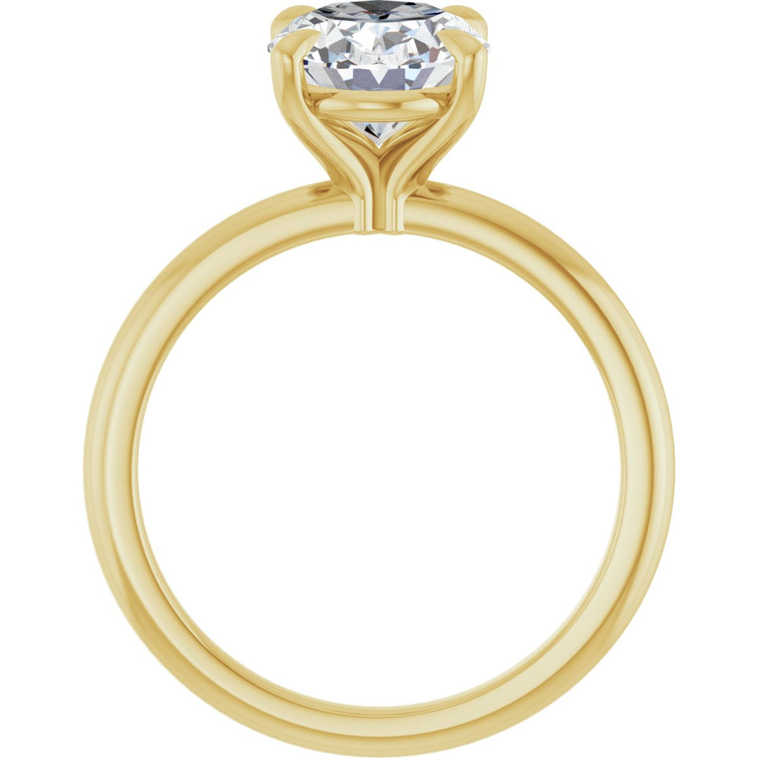 14K Gold 3/4-2 1/2 Carat Luxury Lab-Grown Diamond Claw-Prong Engagement Ring
