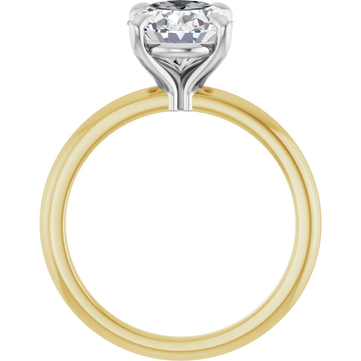 14K Gold 3/4-2 1/2 Carat Luxury Lab-Grown Diamond Claw-Prong Engagement Ring