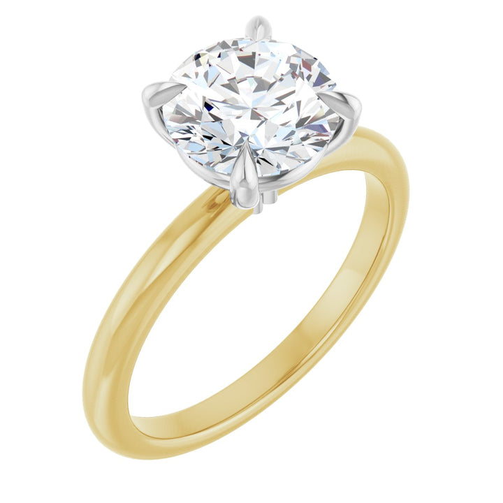 14K Gold 3/4-2 1/2 Carat Luxury Lab-Grown Diamond Claw-Prong Engagement Ring