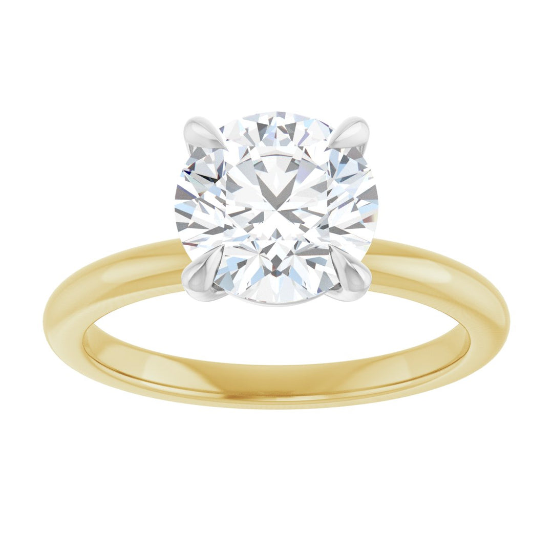 14K Gold 3/4-2 1/2 Carat Luxury Lab-Grown Diamond Claw-Prong Engagement Ring