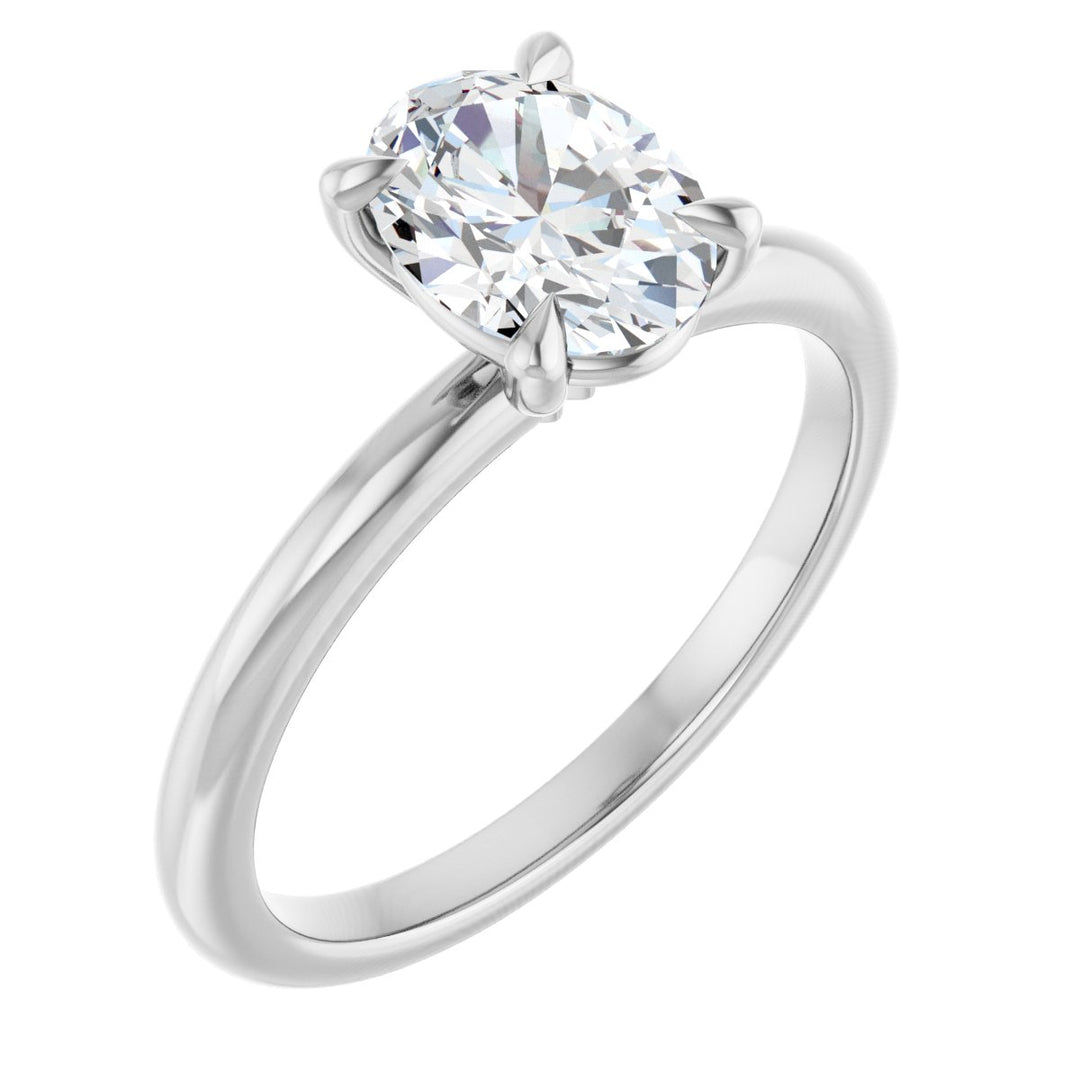 14K Gold 3/4-2 1/2 Carat Luxury Lab-Grown Diamond Claw-Prong Engagement Ring