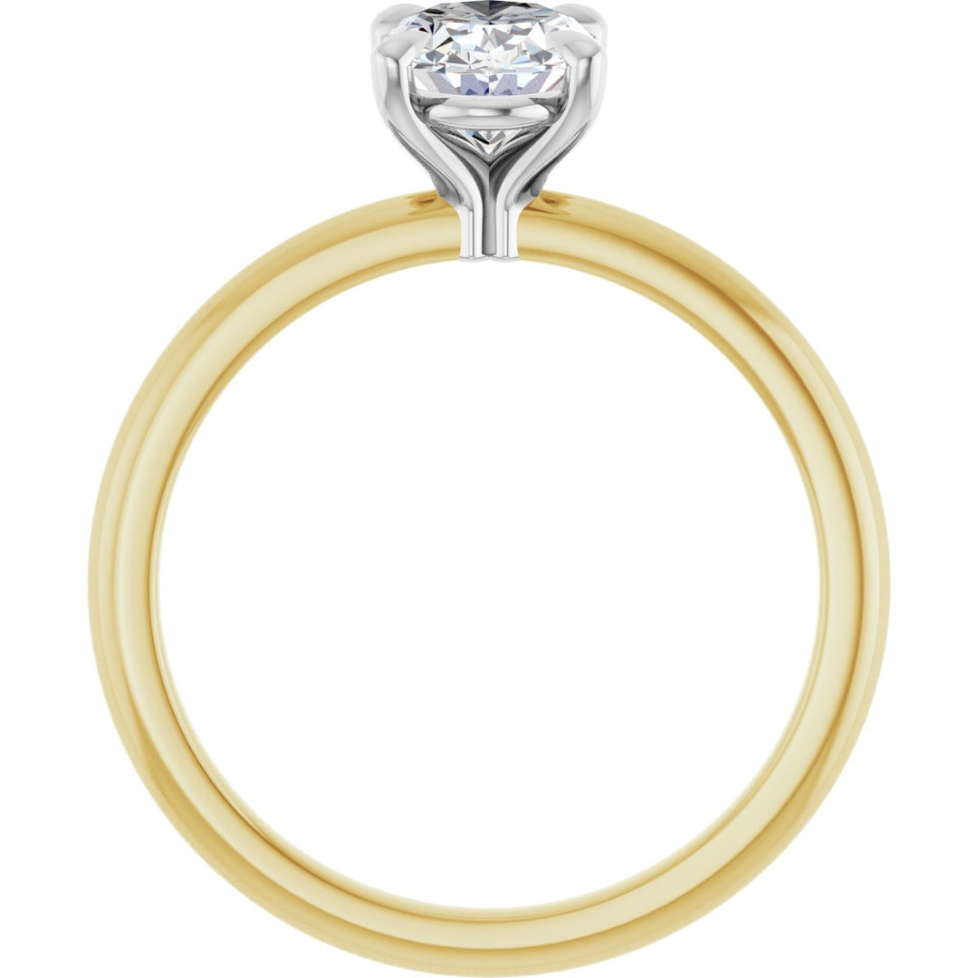 14K Gold 3/4-2 1/2 Carat Luxury Lab-Grown Diamond Claw-Prong Engagement Ring