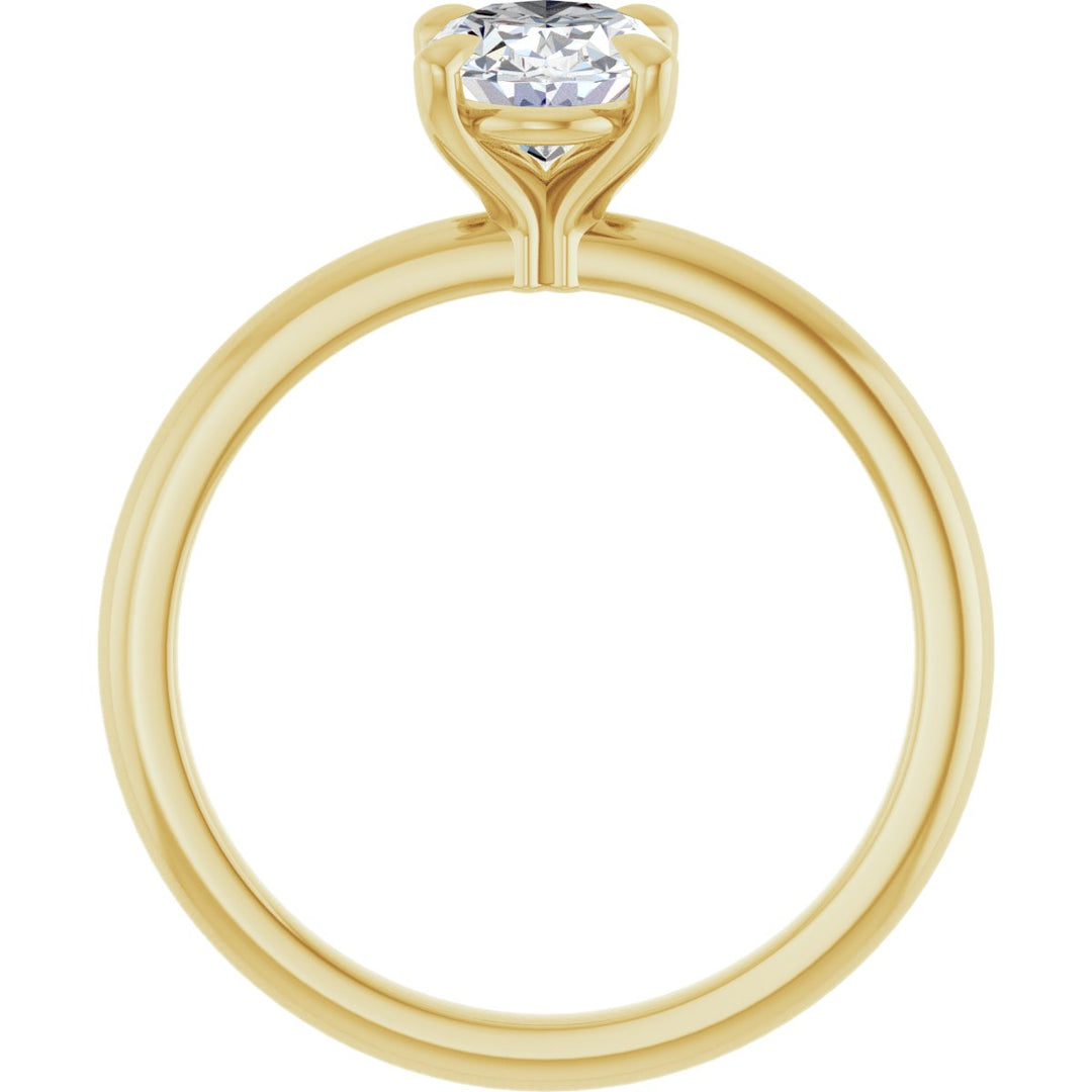14K Gold 3/4-2 1/2 Carat Luxury Lab-Grown Diamond Claw-Prong Engagement Ring