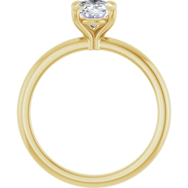 14K Gold 3/4-2 1/2 Carat Luxury Lab-Grown Diamond Claw-Prong Engagement Ring