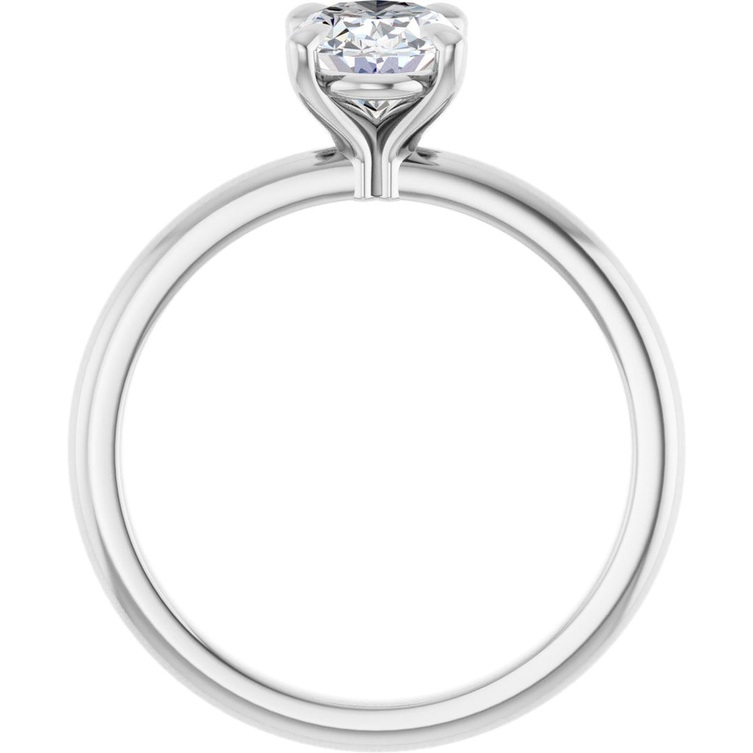 14K Gold 3/4-2 1/2 Carat Luxury Lab-Grown Diamond Claw-Prong Engagement Ring