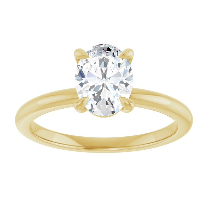 14K Gold 3/4-2 1/2 Carat Luxury Lab-Grown Diamond Claw-Prong Engagement Ring