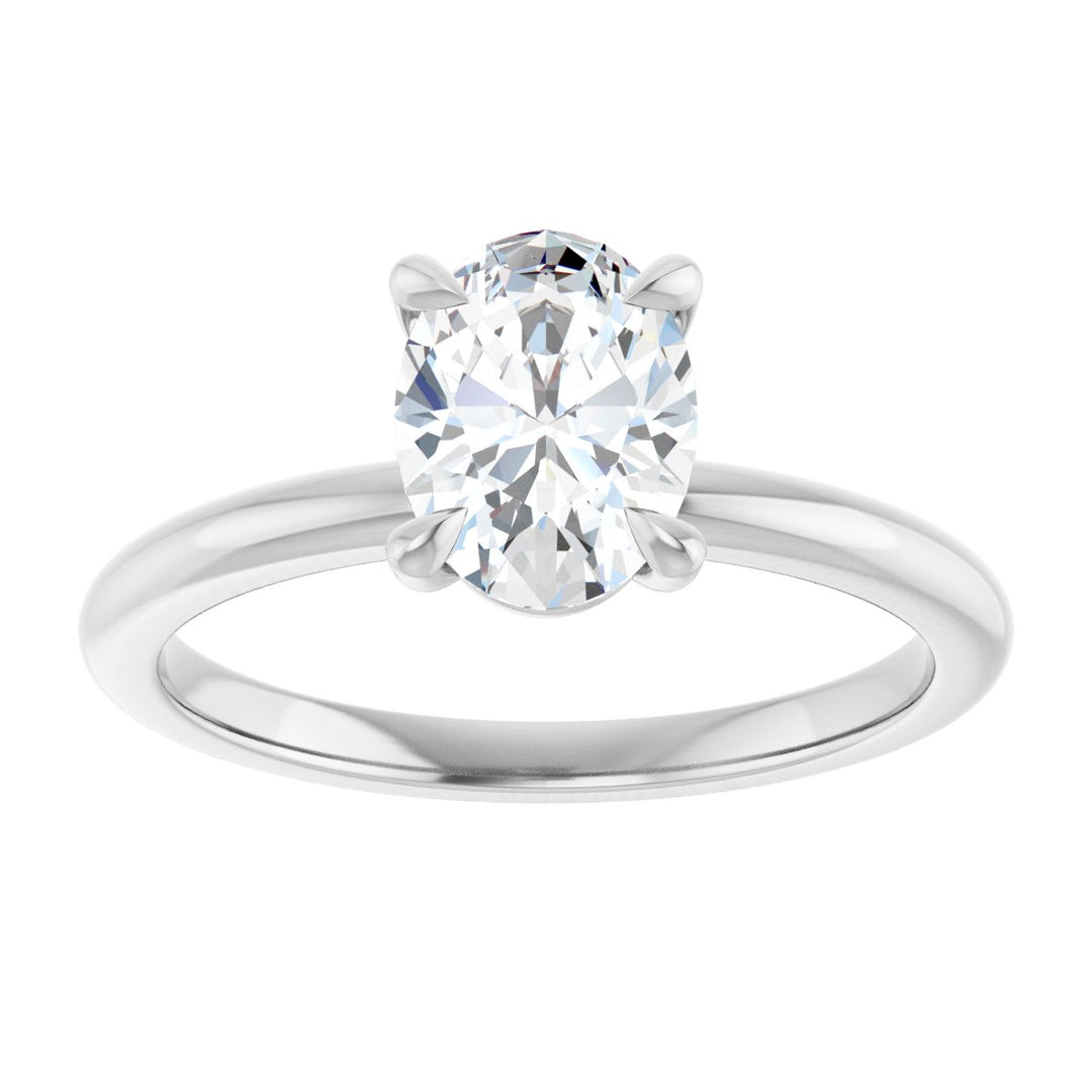 14K Gold 3/4-2 1/2 Carat Luxury Lab-Grown Diamond Claw-Prong Engagement Ring