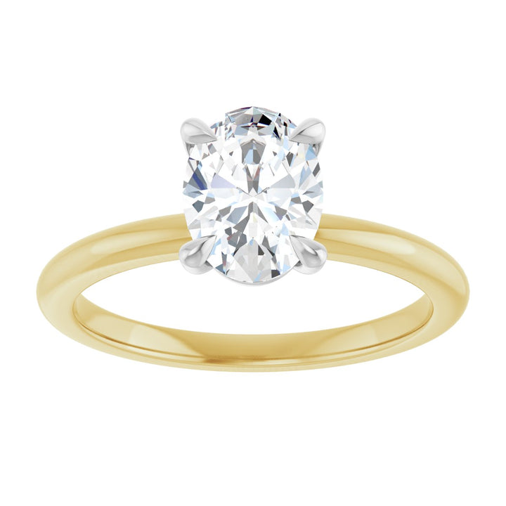 14K Gold 3/4-2 1/2 Carat Luxury Lab-Grown Diamond Claw-Prong Engagement Ring