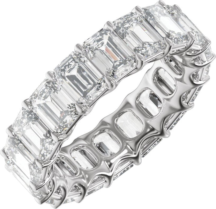 14K Gold 4 1/4-12 1/3 Carat Luxury Lab-Grown Diamond Low Profile Eternity Band