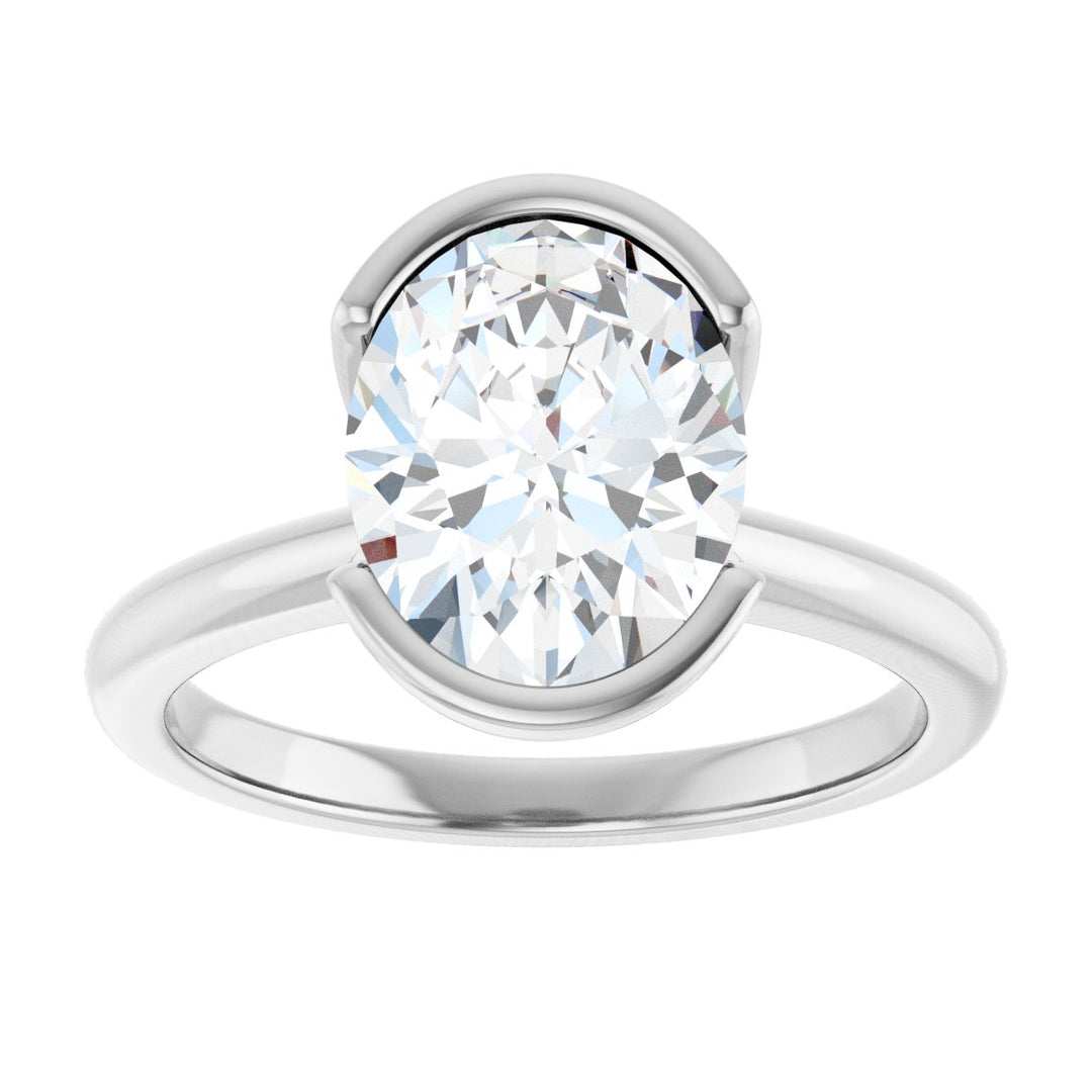 14K Gold 1-2 1/2 Carat Luxury Lab-Grown Diamond Engagement Ring