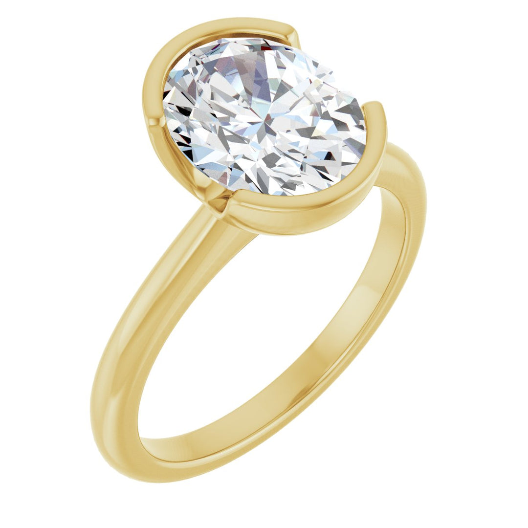 14K Gold 1-2 1/2 Carat Luxury Lab-Grown Diamond Engagement Ring
