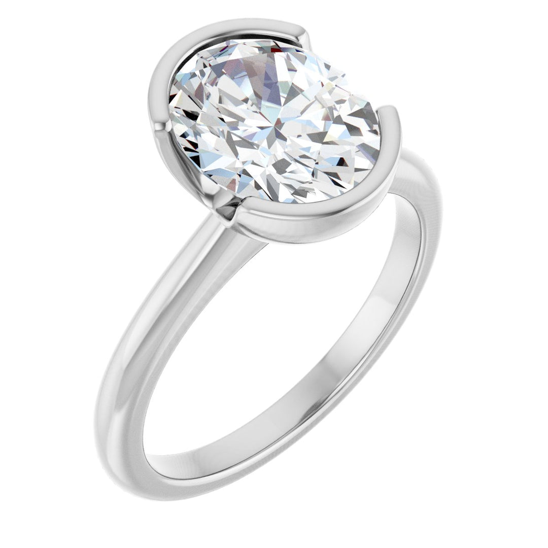 14K Gold 1-2 1/2 Carat Luxury Lab-Grown Diamond Engagement Ring