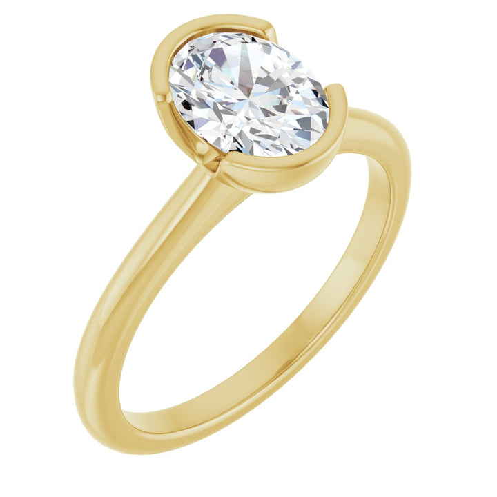 14K Gold 1-2 1/2 Carat Luxury Lab-Grown Diamond Engagement Ring