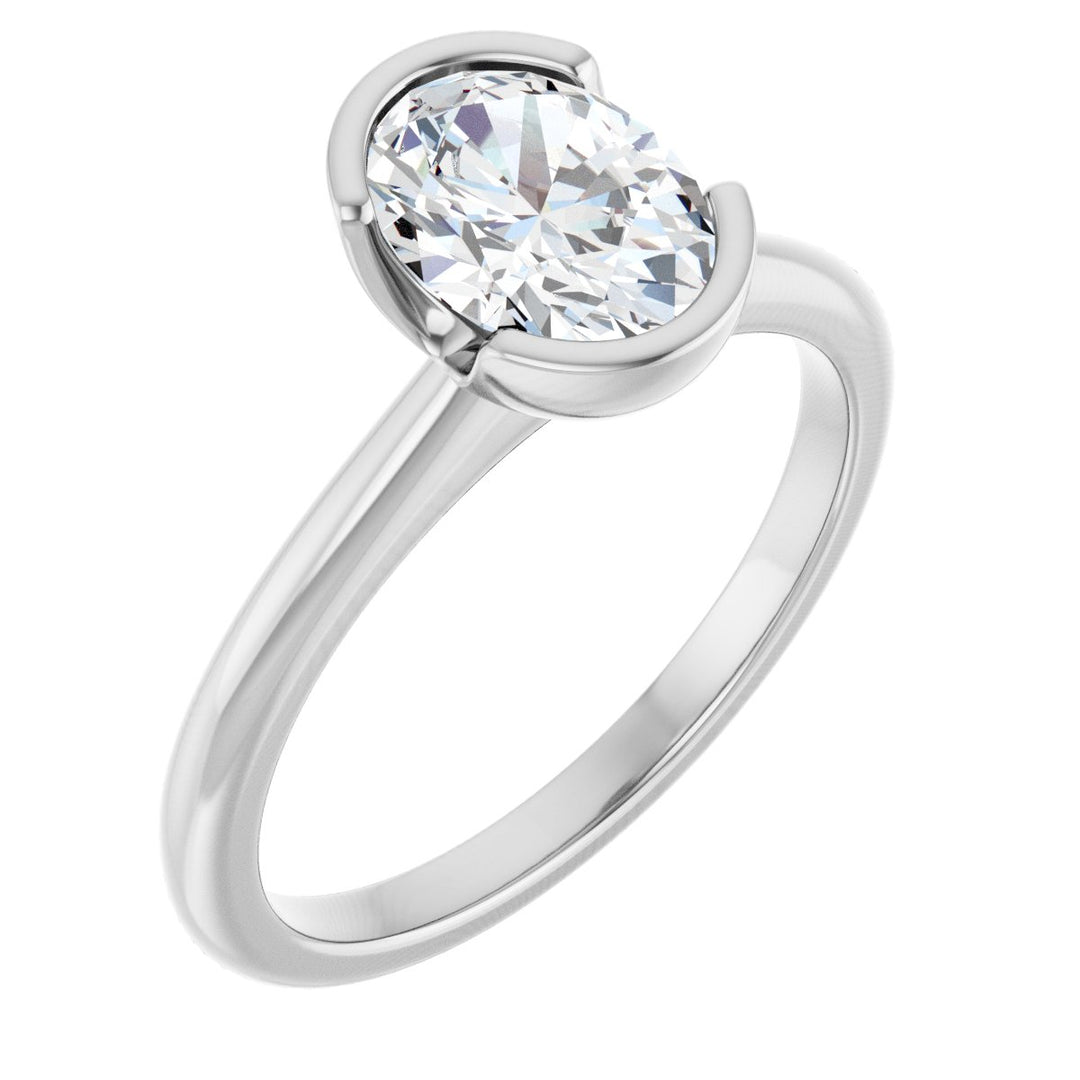 14K Gold 1-2 1/2 Carat Luxury Lab-Grown Diamond Engagement Ring