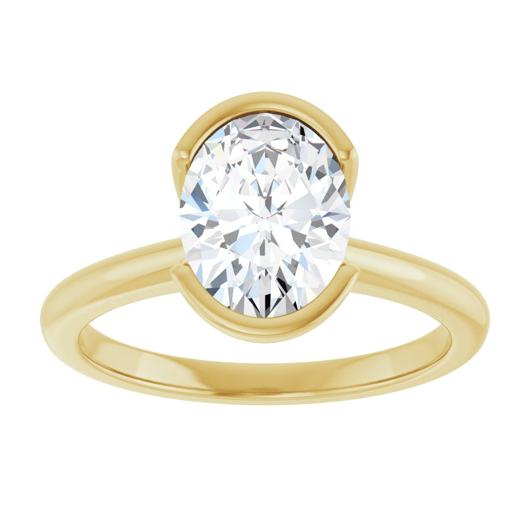14K Gold 1-2 1/2 Carat Luxury Lab-Grown Diamond Engagement Ring