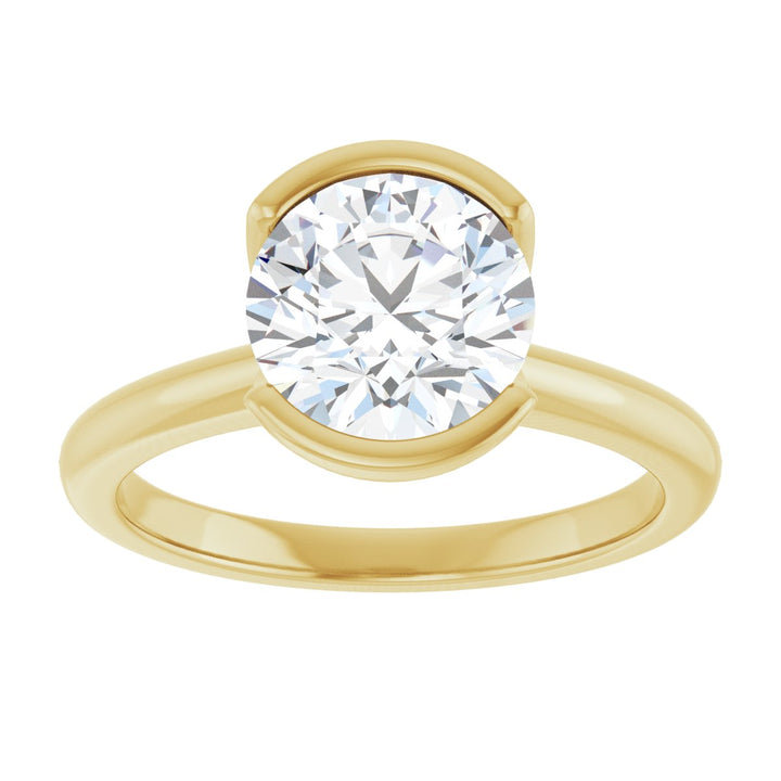 14K Gold 1-2 1/2 Carat Luxury Lab-Grown Diamond Engagement Ring