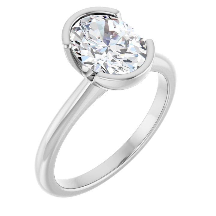 14K Gold 1-2 1/2 Carat Luxury Lab-Grown Diamond Engagement Ring