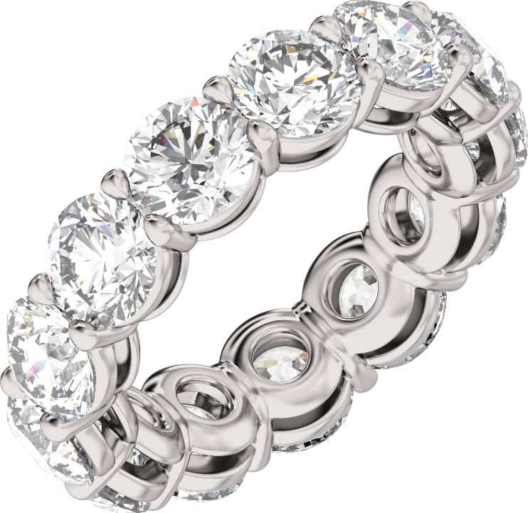 14K Gold 4 1/4-12 1/3 Carat Luxury Lab-Grown Diamond Low Profile Eternity Bands
