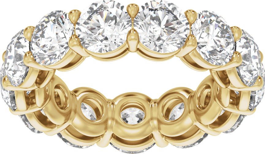 14K Gold 4 1/4-12 1/3 Carat Luxury Lab-Grown Diamond Low Profile Eternity Bands
