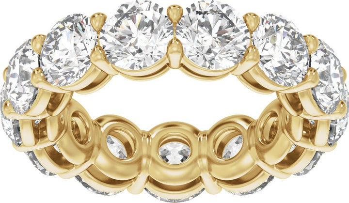 14K Gold 4 1/4-12 1/3 Carat Luxury Lab-Grown Diamond Low Profile Eternity Bands