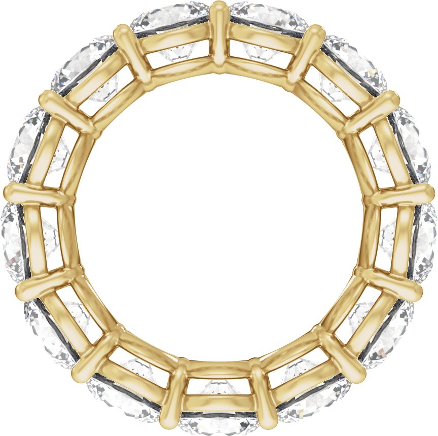 14K Gold 4 1/4-12 1/3 Carat Luxury Lab-Grown Diamond Low Profile Eternity Bands