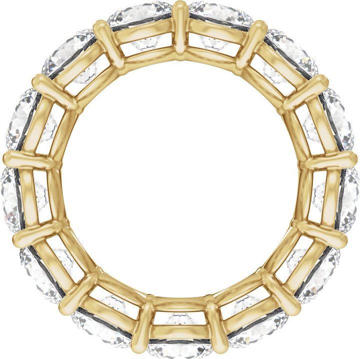 14K Gold 4 1/4-12 1/3 Carat Luxury Lab-Grown Diamond Low Profile Eternity Bands