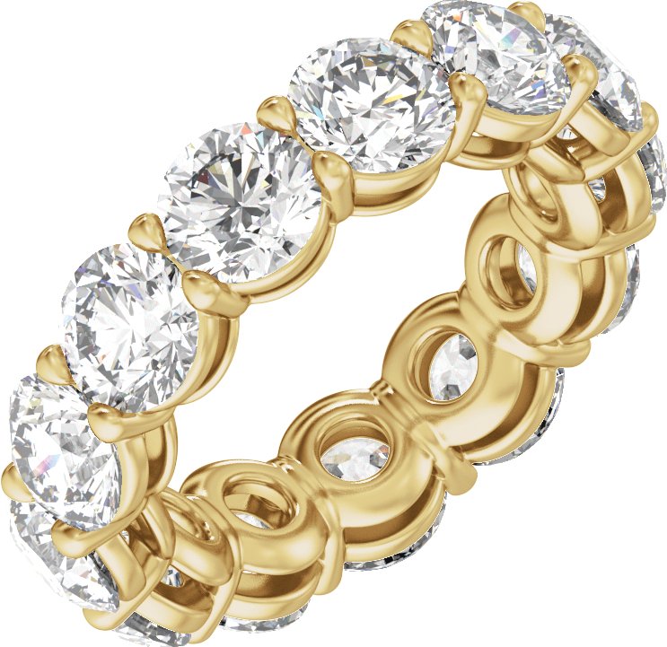 14K Gold 4 1/4-12 1/3 Carat Luxury Lab-Grown Diamond Low Profile Eternity Bands