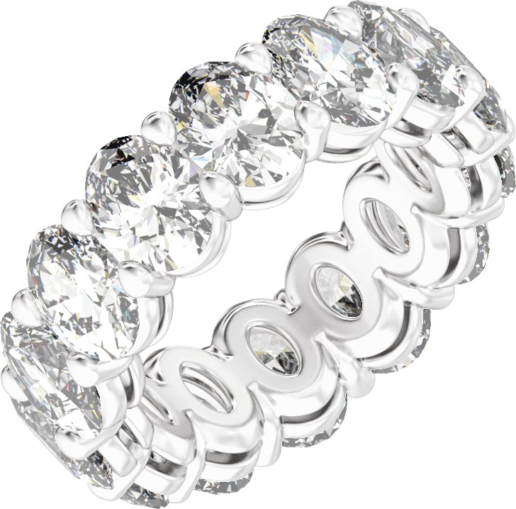 14K Gold 4 1/4-12 1/3 Carat Luxury Lab-Grown Diamond Low Profile Eternity Bands
