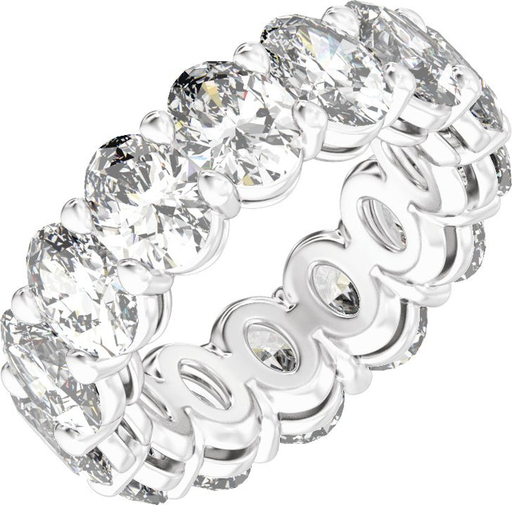 14K Gold 4 1/4-12 1/3 Carat Luxury Lab-Grown Diamond Low Profile Eternity Bands