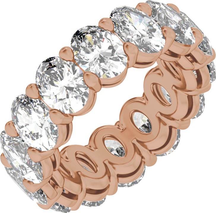 14K Gold 4 1/4-12 1/3 Carat Luxury Lab-Grown Diamond Low Profile Eternity Bands