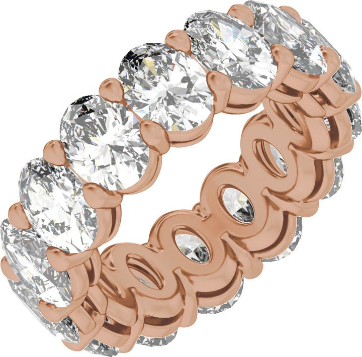 14K Gold 4 1/4-12 1/3 Carat Luxury Lab-Grown Diamond Low Profile Eternity Bands