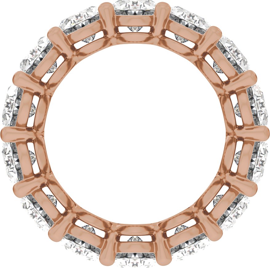 14K Gold 4 1/4-12 1/3 Carat Luxury Lab-Grown Diamond Low Profile Eternity Bands