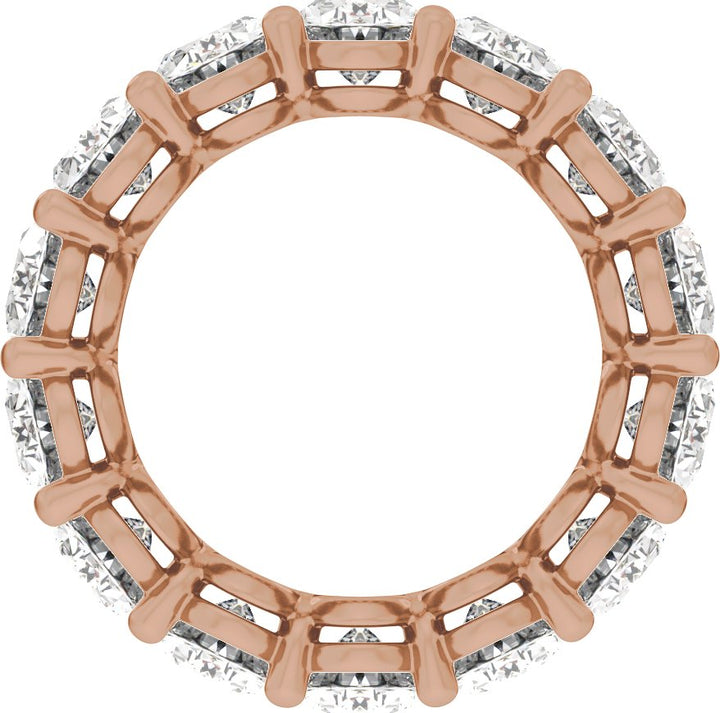 14K Gold 4 1/4-12 1/3 Carat Luxury Lab-Grown Diamond Low Profile Eternity Bands