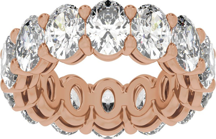 14K Gold 4 1/4-12 1/3 Carat Luxury Lab-Grown Diamond Low Profile Eternity Bands