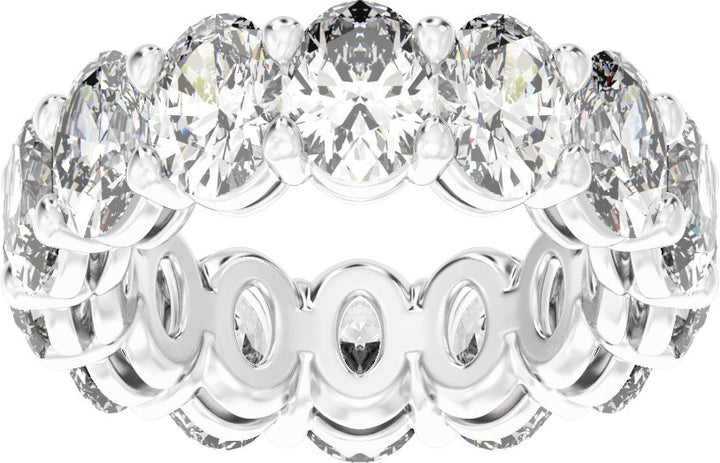 14K Gold 4 1/4-12 1/3 Carat Luxury Lab-Grown Diamond Low Profile Eternity Bands