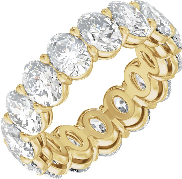14K Gold 4 1/4-12 1/3 Carat Luxury Lab-Grown Diamond Low Profile Eternity Bands
