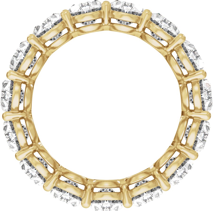 14K Gold 4 1/4-12 1/3 Carat Luxury Lab-Grown Diamond Low Profile Eternity Bands