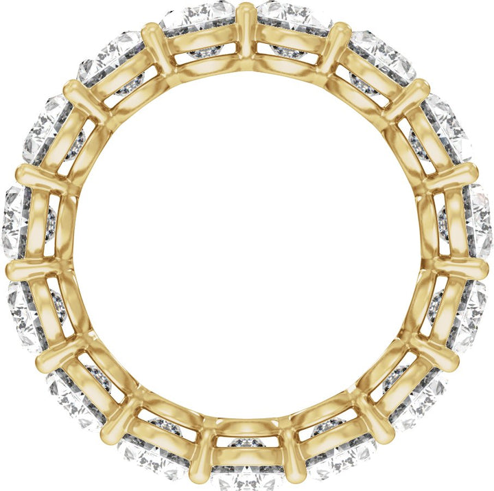 14K Gold 4 1/4-12 1/3 Carat Luxury Lab-Grown Diamond Low Profile Eternity Bands