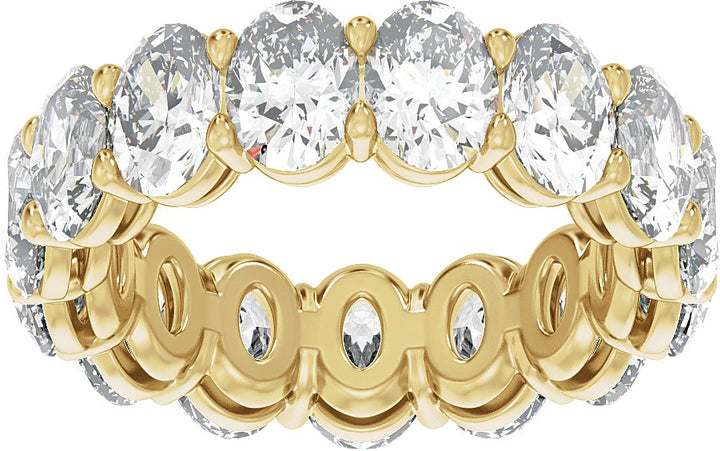 14K Gold 4 1/4-12 1/3 Carat Luxury Lab-Grown Diamond Low Profile Eternity Bands